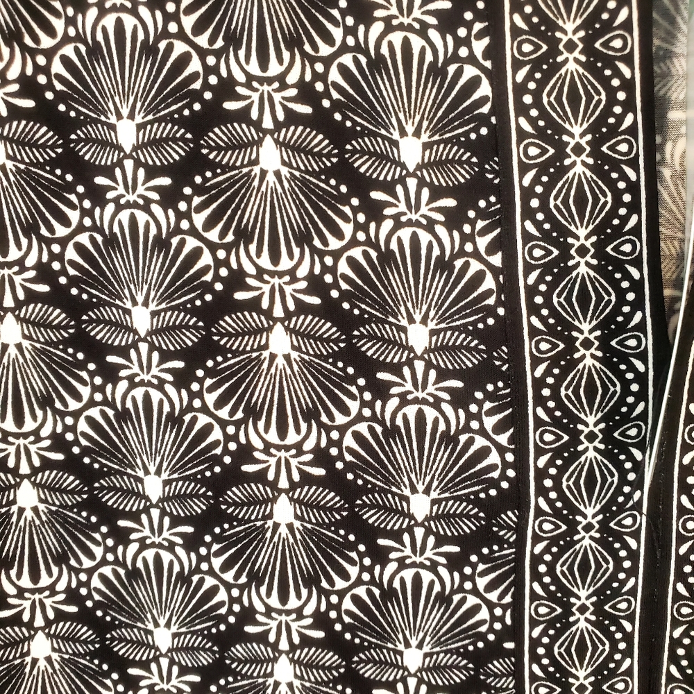 Wisp Stitchfix Marnie Knit Black and White Pattern Dress Size 16 - Picture 6 of 7